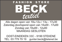 Fashion Store Beck Textiel - Stekene